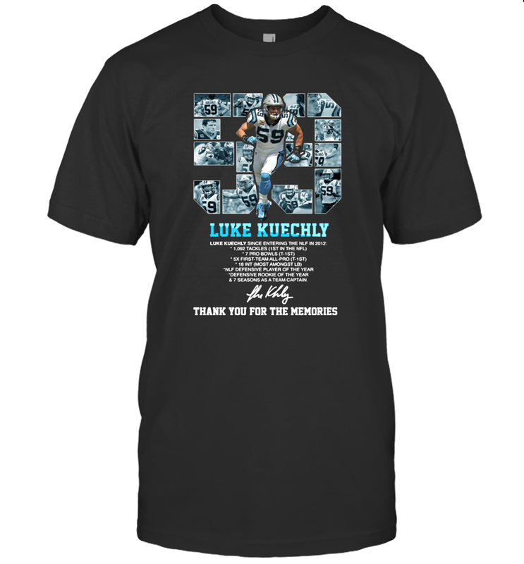 Luke Kuechly Thank You For The Memories Shirt T-Shirt - KnowlegdeTee Luke Kuechly Thank You For The Memories Shirt T-Shirt - KnowlegdeTee