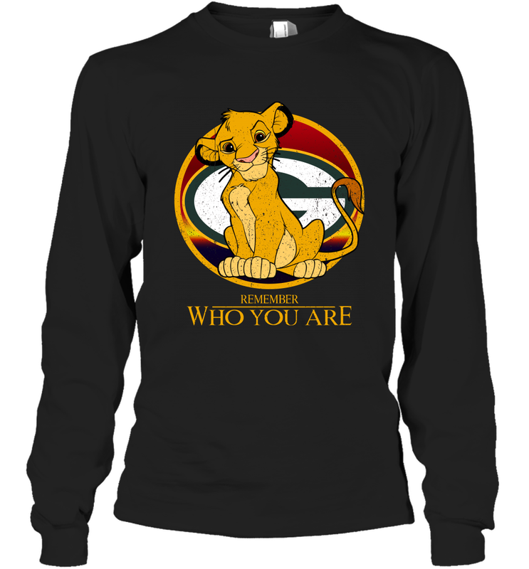 Green Bay Packers The Lion King Simba Remember Who You Are Long Sleeve T-Shirt - KnowlegdeTee Green Bay Packers The Lion King Simba Remember Who You Are Long Sleeve T-Shirt - KnowlegdeTee