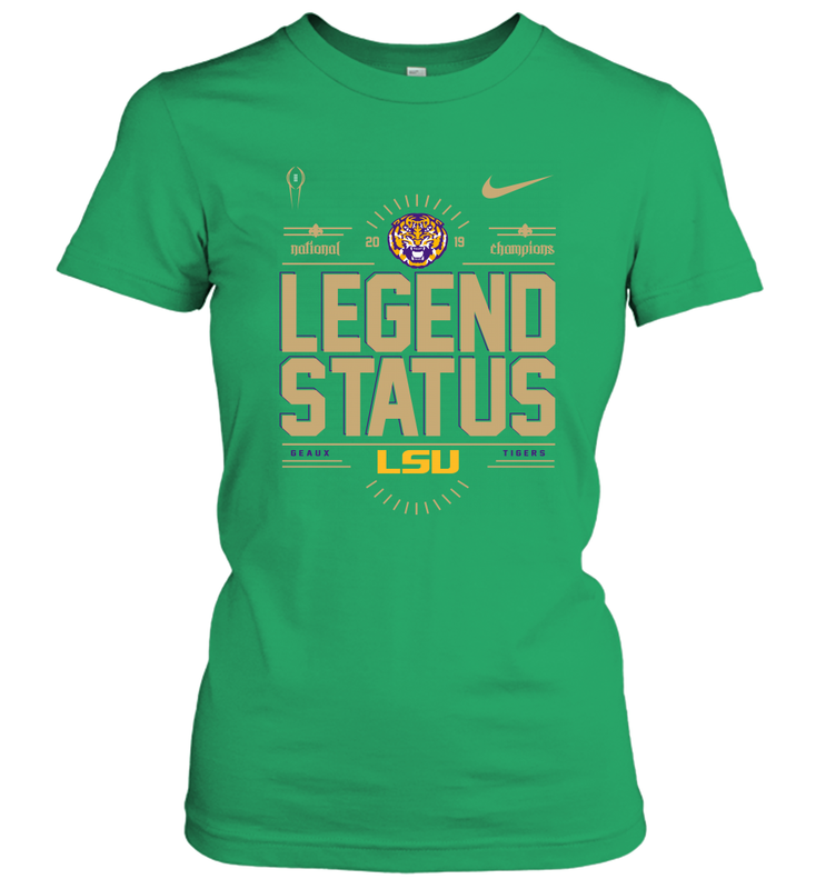 LSU Tigers College Football Playoff 2019 National Champions Legend Status Women's T-Shirt - KnowlegdeTee LSU Tigers College Football Playoff 2019 National Champions Legend Status Women's T-Shirt - KnowlegdeTee