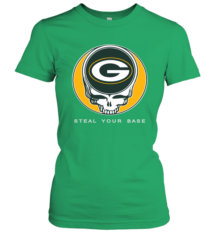 Green Bay Packers Grateful Dead Steal Your Base Fan Gift Women's T-Shirt - KnowlegdeTee Green Bay Packers Grateful Dead Steal Your Base Fan Gift Women's T-Shirt - KnowlegdeTee