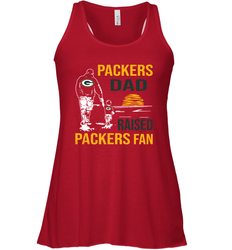 Green Bay Packers Dad Raised A Packers Fan Fathers Day Son Family Matching Racerback Tank - KnowlegdeTee Green Bay Packers Dad Raised A Packers Fan Fathers Day Son Family Matching Racerback Tank - KnowlegdeTee