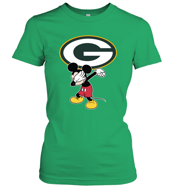 Dabbing Mickey Flippin' Love Green Bay Packers Football Women's T-Shirt - KnowlegdeTee Dabbing Mickey Flippin' Love Green Bay Packers Football Women's T-Shirt - KnowlegdeTee