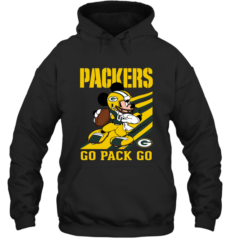 Green Bay Packers Slogan Go Pack Go Mickey Mouse NFL Shirts Hoodie -  KnowlegdeTee