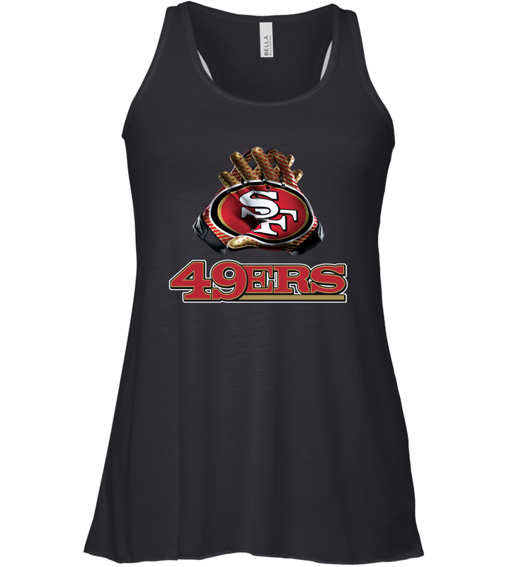 San Francisco 49ers NFL Gloves Fan Gifts Racerback Tank - KnowlegdeTee San Francisco 49ers NFL Gloves Fan Gifts Racerback Tank - KnowlegdeTee