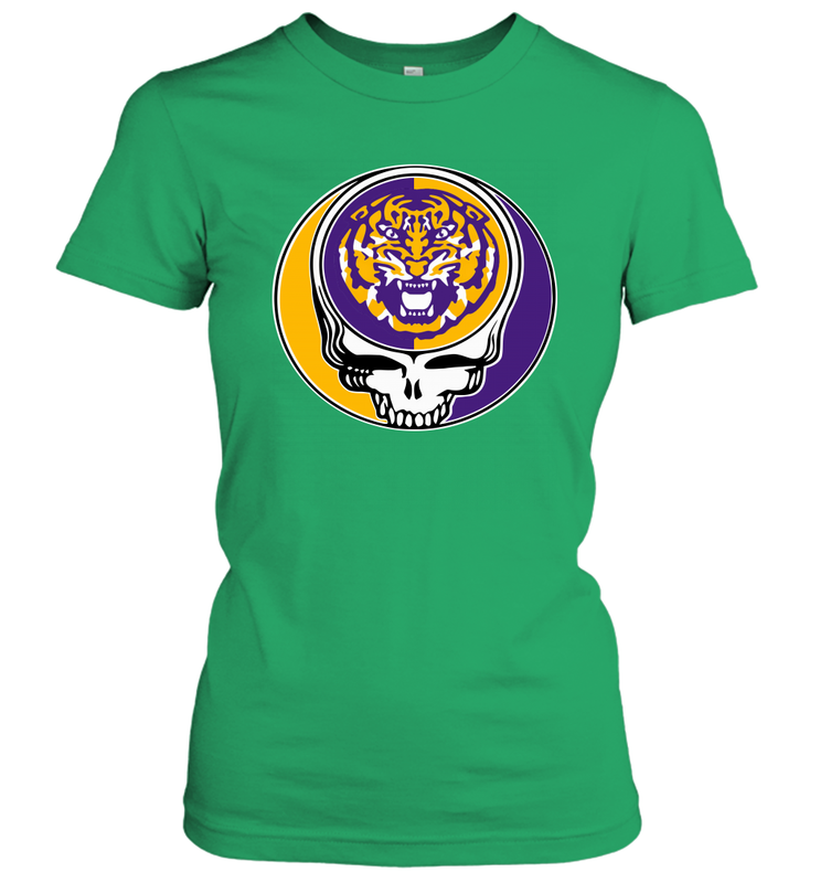 NCAA Football LSU Tigers Grateful Dead Women's T-Shirt - KnowlegdeTee NCAA Football LSU Tigers Grateful Dead Women's T-Shirt - KnowlegdeTee