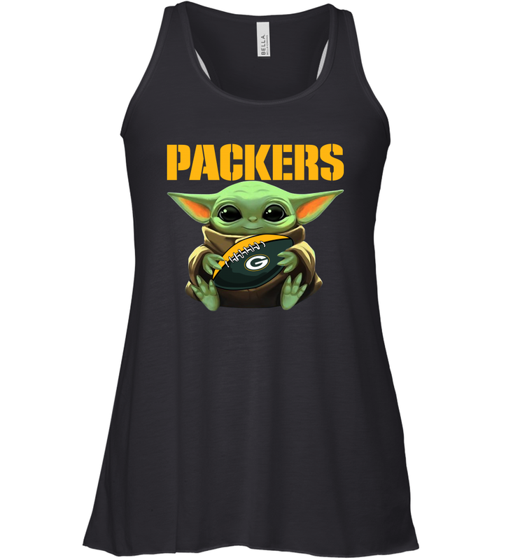 Baby Yoda Loves The Green Bay Packers Star Wars NFL Shirts Racerback Tank - KnowlegdeTee Baby Yoda Loves The Green Bay Packers Star Wars NFL Shirts Racerback Tank - KnowlegdeTee
