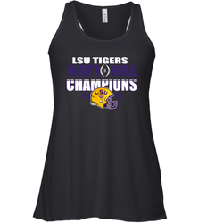 LSU Tigers Blue 84 College Football Playoff 2019 National Champions Glistening Racerback Tank - KnowlegdeTee LSU Tigers Blue 84 College Football Playoff 2019 National Champions Glistening Racerback Tank - KnowlegdeTee