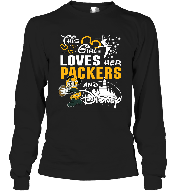 This Girl Loves Her Green Bay Packers And Mickey Disney Fan Mashup Long Sleeve T-Shirt - KnowlegdeTee This Girl Loves Her Green Bay Packers And Mickey Disney Fan Mashup Long Sleeve T-Shirt - KnowlegdeTee