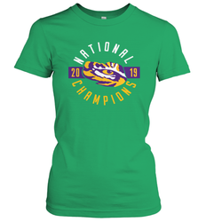 LSU Tigers College Football Playoff 2019 National Champions Schedule Fumble front Women's T-Shirt - KnowlegdeTee LSU Tigers College Football Playoff 2019 National Champions Schedule Fumble front Women's T-Shirt - KnowlegdeTee