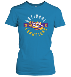 LSU Tigers College Football Playoff 2019 National Champions Schedule Fumble front Women's T-Shirt - KnowlegdeTee LSU Tigers College Football Playoff 2019 National Champions Schedule Fumble front Women's T-Shirt - KnowlegdeTee