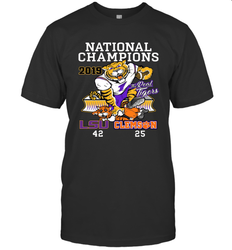 LSU Tigers College Football Playoff 2019 National Champions Score T-Shirt - KnowlegdeTee LSU Tigers College Football Playoff 2019 National Champions Score T-Shirt - KnowlegdeTee