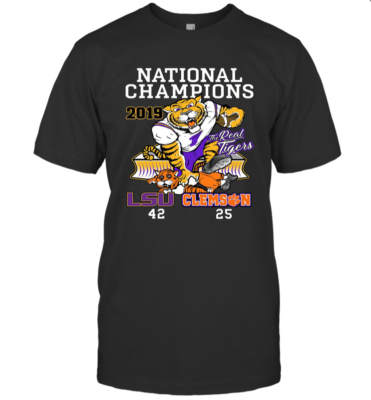 LSU Tigers College Football Playoff 2019 National Champions Score T-Shirt - KnowlegdeTee LSU Tigers College Football Playoff 2019 National Champions Score T-Shirt - KnowlegdeTee