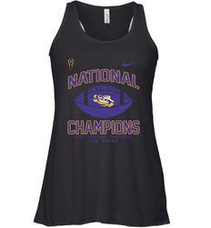 LSU Tigers College Football Playoff 2019 National Champions Football 2 Racerback Tank - KnowlegdeTee LSU Tigers College Football Playoff 2019 National Champions Football 2 Racerback Tank - KnowlegdeTee