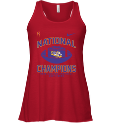LSU Tigers College Football Playoff 2019 National Champions Football 2 Racerback Tank - KnowlegdeTee LSU Tigers College Football Playoff 2019 National Champions Football 2 Racerback Tank - KnowlegdeTee