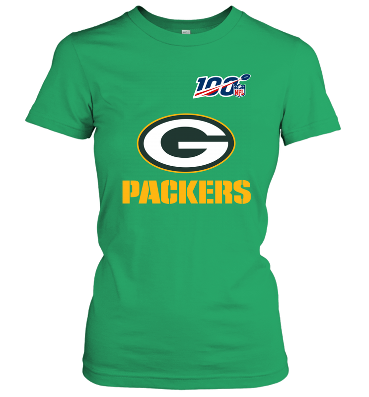 Green Bay Packers NFL 100th Season Anniversary Women's T-Shirt - KnowlegdeTee Green Bay Packers NFL 100th Season Anniversary Women's T-Shirt - KnowlegdeTee
