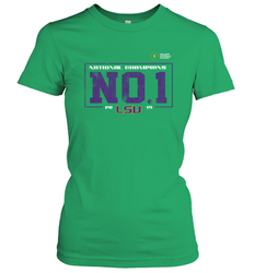 LSU Tigers College Football Playoff 2019 National Champions No1 Vintage Women's T-Shirt - KnowlegdeTee LSU Tigers College Football Playoff 2019 National Champions No1 Vintage Women's T-Shirt - KnowlegdeTee
