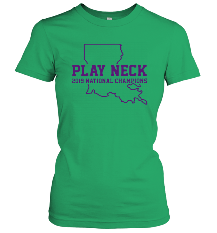 PLAY NECK LSU Tigers Shirt Women's T-Shirt - KnowlegdeTee PLAY NECK LSU Tigers Shirt Women's T-Shirt - KnowlegdeTee