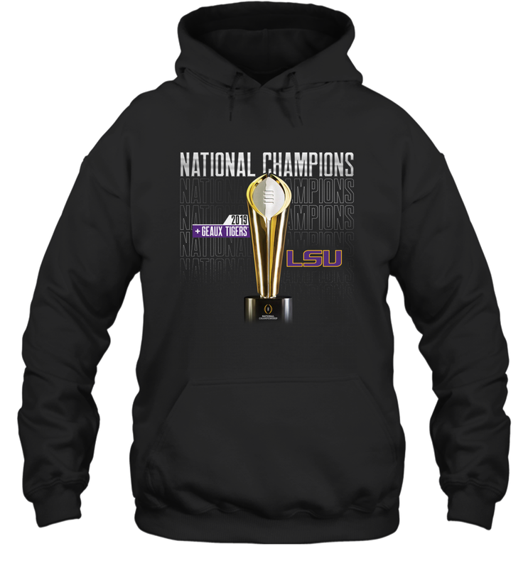 LSU Tigers College Football Playoff 2019 National Champions Trophy Hoodie - KnowlegdeTee LSU Tigers College Football Playoff 2019 National Champions Trophy Hoodie - KnowlegdeTee