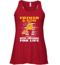 Green Bay Packers Best Dad ever Father And Son Best Friends For Life Racerback Tank - KnowlegdeTee Green Bay Packers Best Dad ever Father And Son Best Friends For Life Racerback Tank - KnowlegdeTee