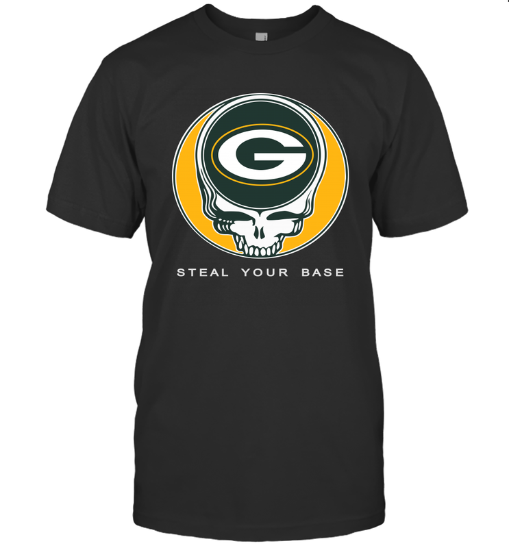 Green Bay Packers Grateful Dead Steal Your Base Fan Gift T-Shirt - KnowlegdeTee Green Bay Packers Grateful Dead Steal Your Base Fan Gift T-Shirt - KnowlegdeTee
