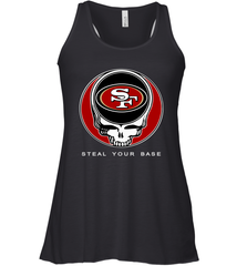 San Francisco 49ers Grateful Dead Steal Your Base Fan Gift Racerback Tank - KnowlegdeTee