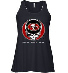 San Francisco 49ers Grateful Dead Steal Your Base Fan Gift Racerback Tank - KnowlegdeTee