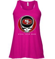 San Francisco 49ers Grateful Dead Steal Your Base Fan Gift Racerback Tank - KnowlegdeTee