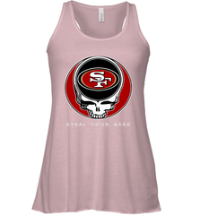 San Francisco 49ers Grateful Dead Steal Your Base Fan Gift Racerback Tank - KnowlegdeTee