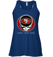 San Francisco 49ers Grateful Dead Steal Your Base Fan Gift Racerback Tank - KnowlegdeTee
