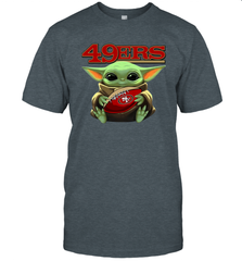 Baby Yoda Loves The San Francisco 49ers Star Wars NFL Shirts T-Shirt - KnowlegdeTee