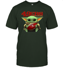 Baby Yoda Loves The San Francisco 49ers Star Wars NFL Shirts T-Shirt - KnowlegdeTee