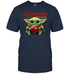Baby Yoda Loves The San Francisco 49ers Star Wars NFL Shirts T-Shirt - KnowlegdeTee