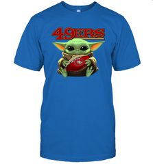 Baby Yoda Loves The San Francisco 49ers Star Wars NFL Shirts T-Shirt - KnowlegdeTee