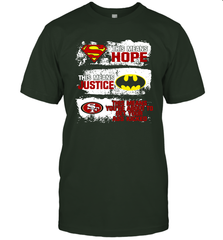 Superman Batman San Francisco 49ers Mean Kick Your Ass T-Shirt - KnowlegdeTee