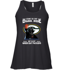 Star Wars COME TO THE DARK SIDE WE HAVE GREEN BAY PACKERS SHIRTS= Racerback Tank - KnowlegdeTee