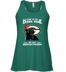 Star Wars COME TO THE DARK SIDE WE HAVE GREEN BAY PACKERS SHIRTS= Racerback Tank - KnowlegdeTee