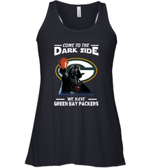 Star Wars COME TO THE DARK SIDE WE HAVE GREEN BAY PACKERS SHIRTS= Racerback Tank - KnowlegdeTee