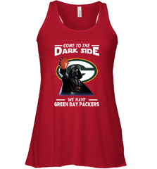 Star Wars COME TO THE DARK SIDE WE HAVE GREEN BAY PACKERS SHIRTS= Racerback Tank - KnowlegdeTee