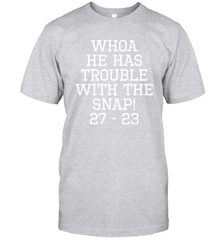 Whoa He Has Trouble With the Snap! Michigan Rivalry Shirt T-Shirt - KnowlegdeTee