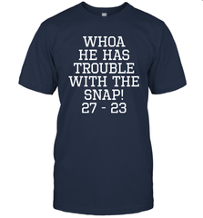 Whoa He Has Trouble With the Snap! Michigan Rivalry Shirt T-Shirt - KnowlegdeTee
