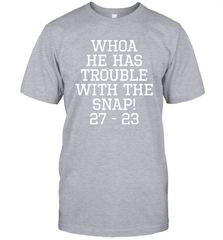 Whoa He Has Trouble With the Snap! Michigan Rivalry Shirt T-Shirt - KnowlegdeTee