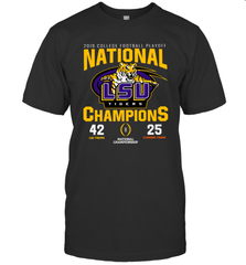 LSU Nationals Championship 2020 With Scores Shirt T-Shirt - KnowlegdeTee