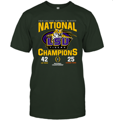 LSU Nationals Championship 2020 With Scores Shirt T-Shirt - KnowlegdeTee