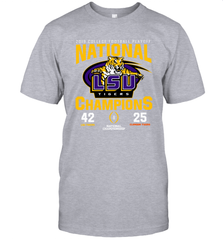 LSU Nationals Championship 2020 With Scores Shirt T-Shirt - KnowlegdeTee