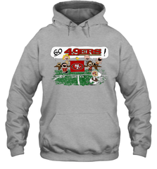 The Peanuts Cheering Go Snoopy San Francisco 49ers Hoodie - KnowlegdeTee