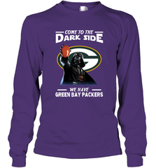Star Wars COME TO THE DARK SIDE WE HAVE GREEN BAY PACKERS SHIRTS= Long Sleeve T-Shirt - KnowlegdeTee