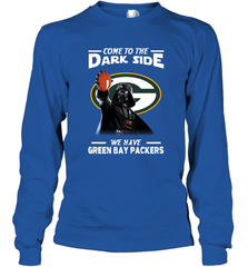 Star Wars COME TO THE DARK SIDE WE HAVE GREEN BAY PACKERS SHIRTS= Long Sleeve T-Shirt - KnowlegdeTee