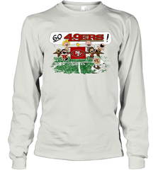 The Peanuts Cheering Go Snoopy San Francisco 49ers Long Sleeve T-Shirt - KnowlegdeTee