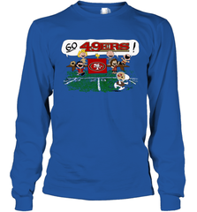 The Peanuts Cheering Go Snoopy San Francisco 49ers Long Sleeve T-Shirt - KnowlegdeTee