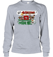 The Peanuts Cheering Go Snoopy San Francisco 49ers Long Sleeve T-Shirt - KnowlegdeTee